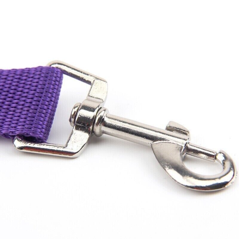 Pet Adjustable Dog Safety Seat Belt Harness Nylon Car Vehicle Clip Travel Leash