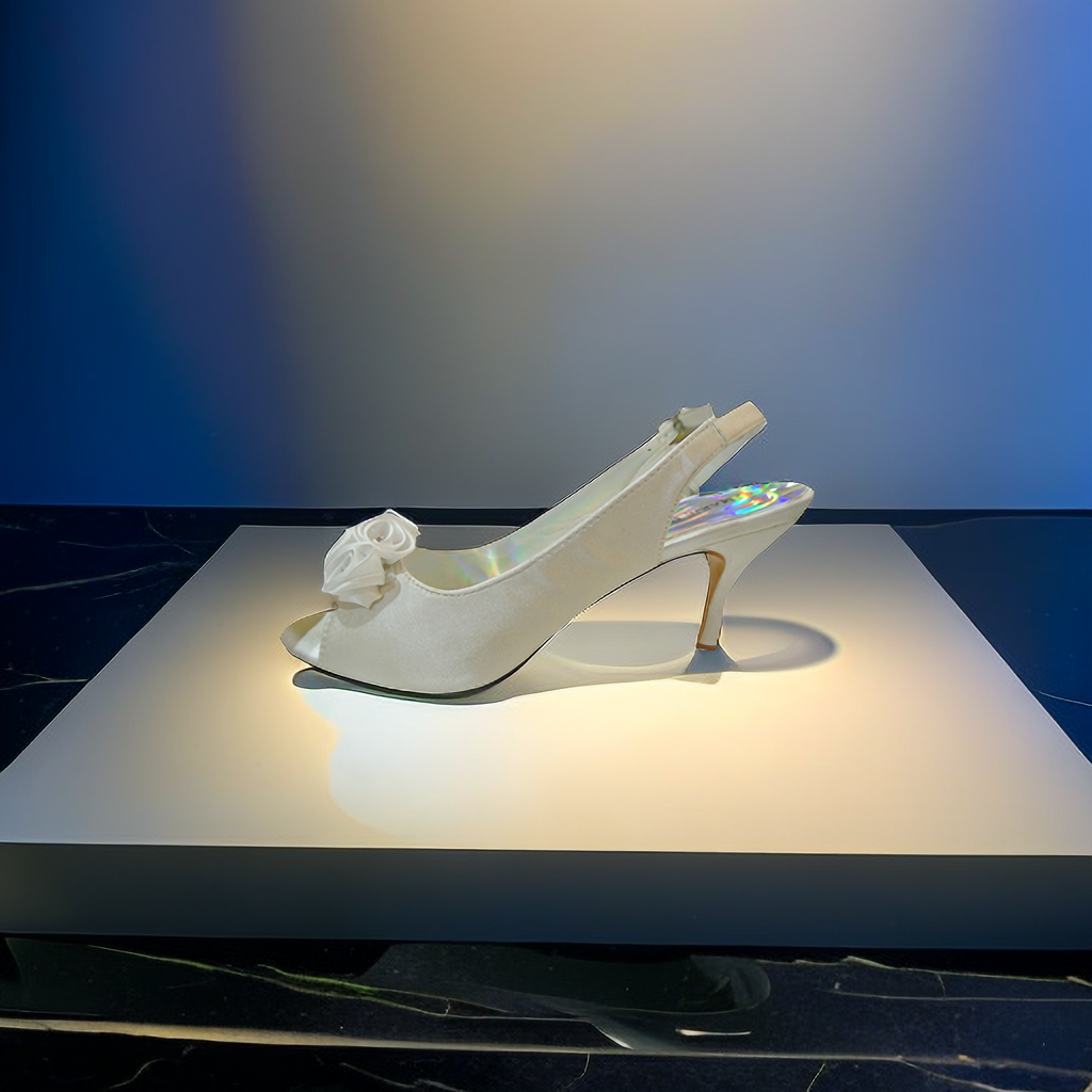 Elegant Women Shining Diamante Fish Mouth Date Evening Wedding Ball Party Shoes