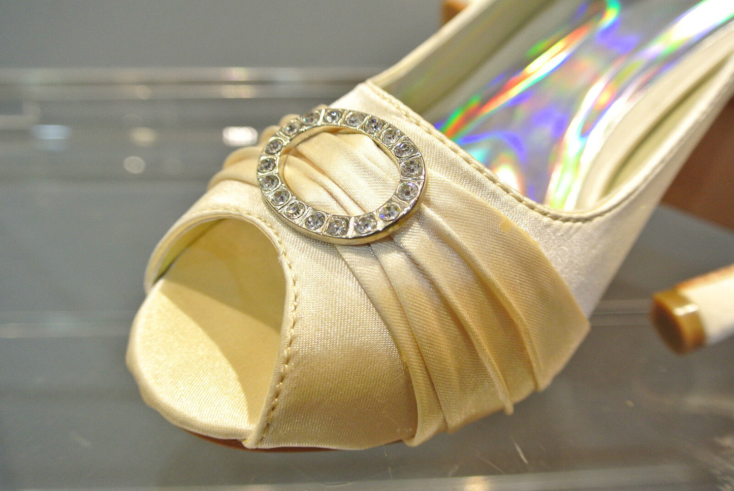 Fashion New Quality Women Shining Diamante Evening Wedding Ball High Heel Shoes