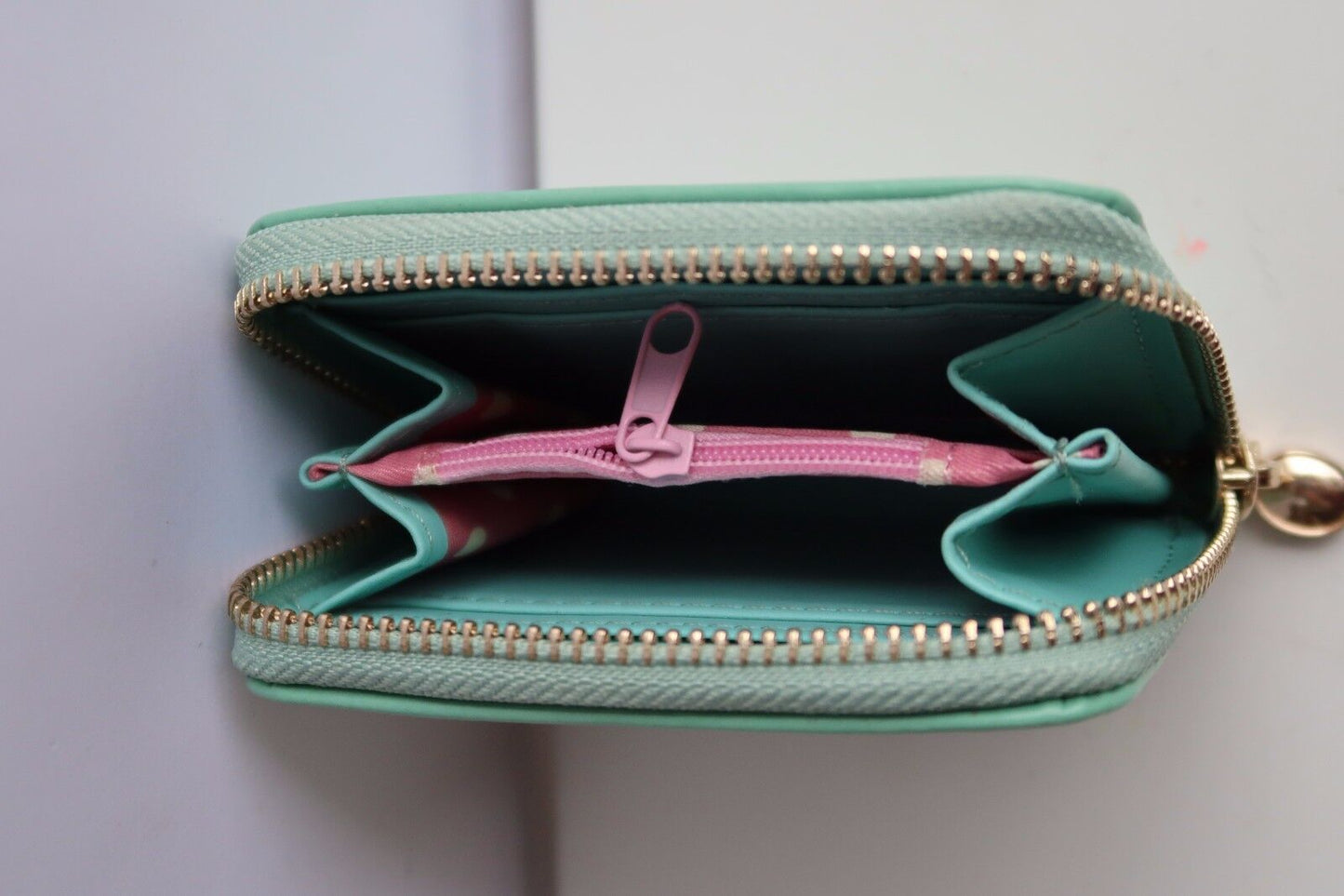 NEW Women Fashion Patent Wallet Zip Around Case Purse Wallet Lady clutch GIFT