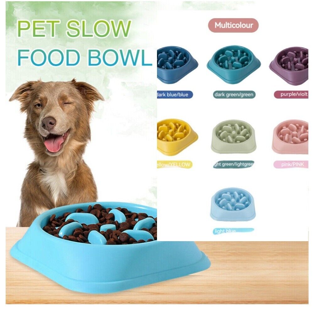 Slow Down Eating NonSlip Feeder Pet Choke Bowl Large Bowl For Medium Large Dog