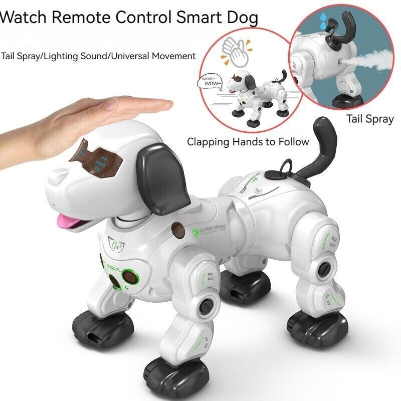 Children's Electric Watch Remote Control Smart Spray Dog Toy Touch Digital Pet