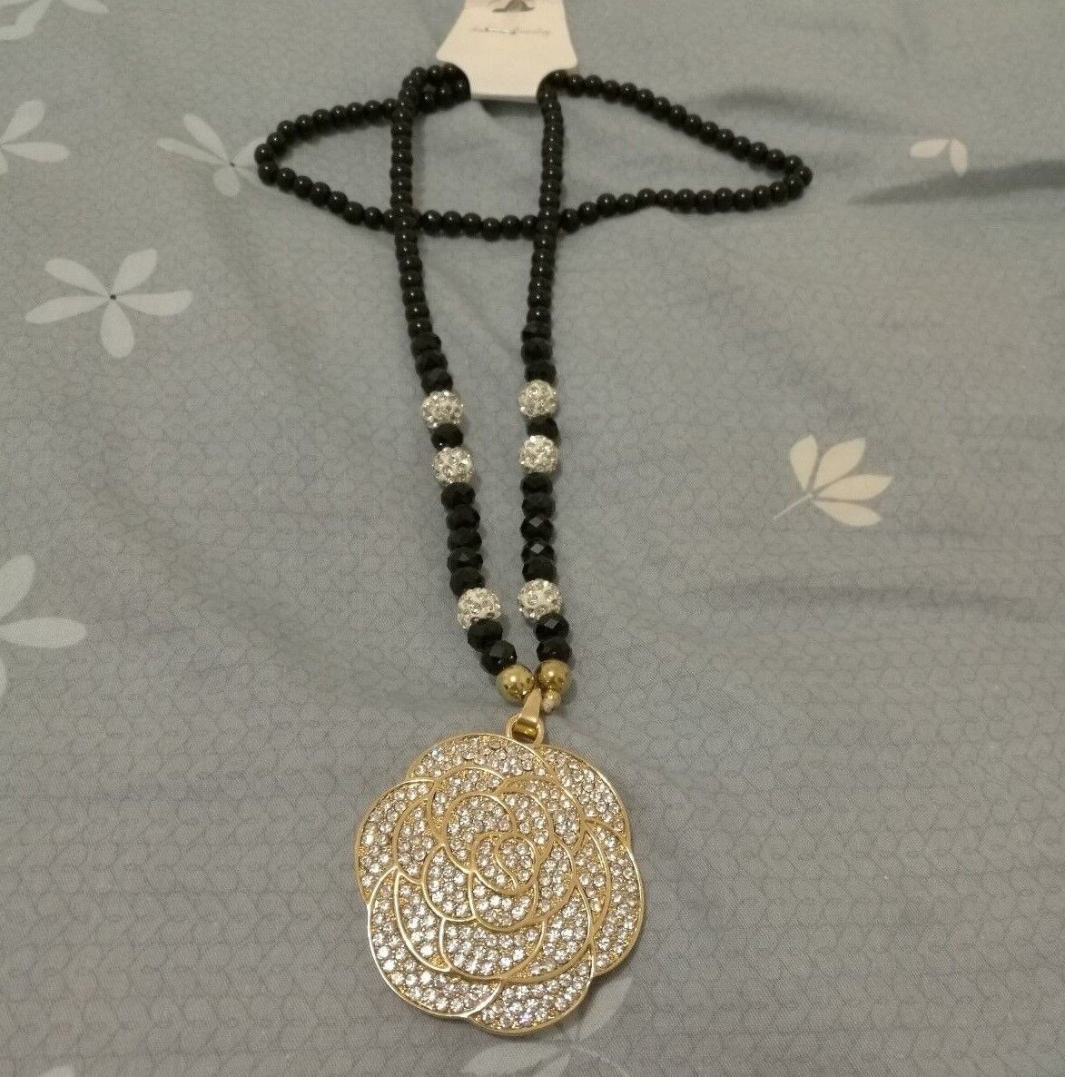 New Women Rhinestone Chain Crystal Necklace Pendant Lady's Fashion Jewelry