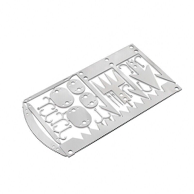 Outdoor 22 In 1 Multifunctional Survival Tools Fishing Gear Fishing Hook Card