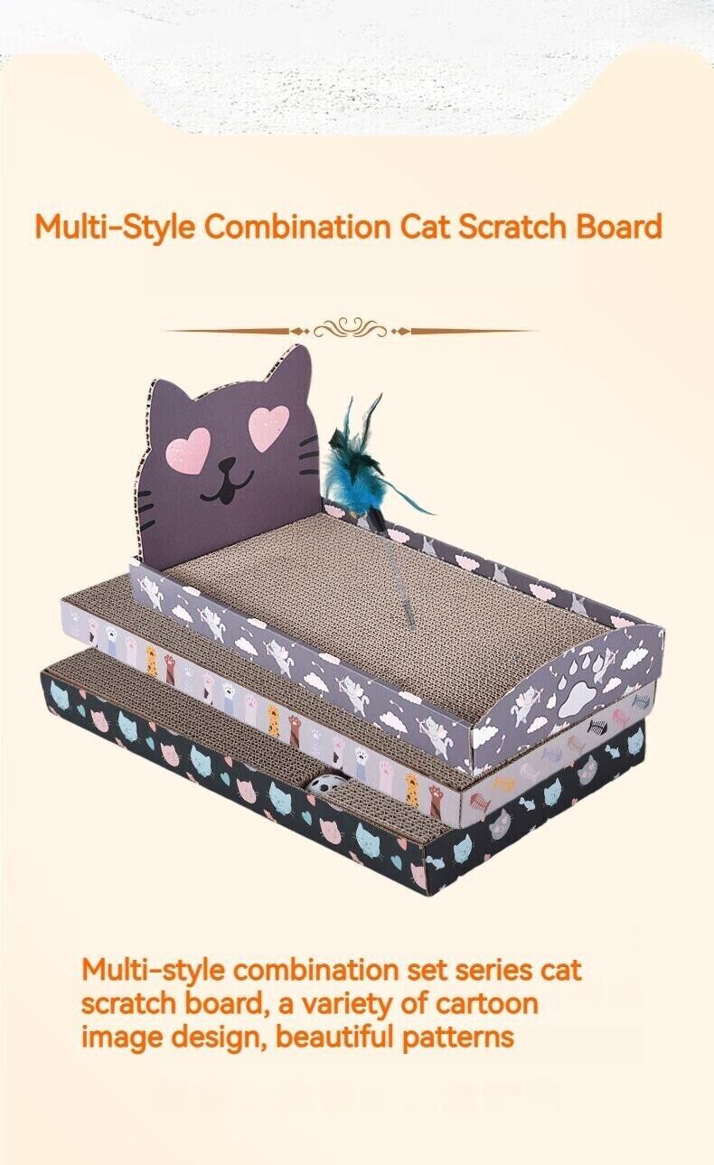 Pet Cat Non-flaking Scratch-resistant Corrugated Paper Grinding Claw Toys