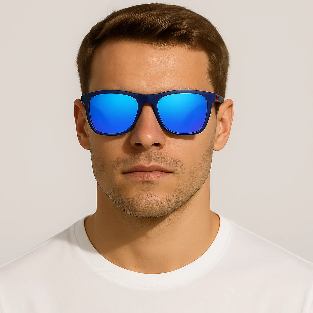 Men Stylish Polarized Sunglasses UV400 Anti-Glare Sports Driving Fishing Eyewear # TR7555