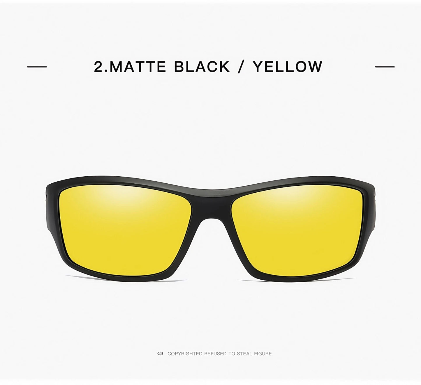 Men Polarized Sports Sunglasses Lightweight Wrap Around Shades Driving Cycling # 201909