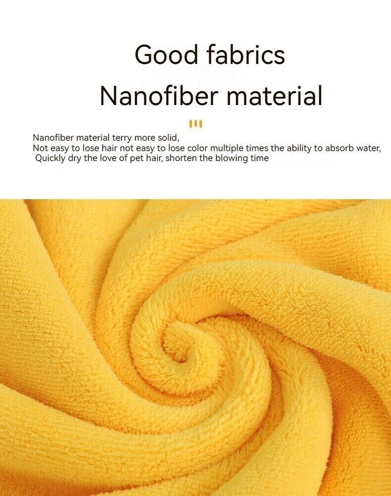 Coral Fleece Pet Towel Dog Cat Quick Dry Bath Soft Absorbent Pet Bathing Towel