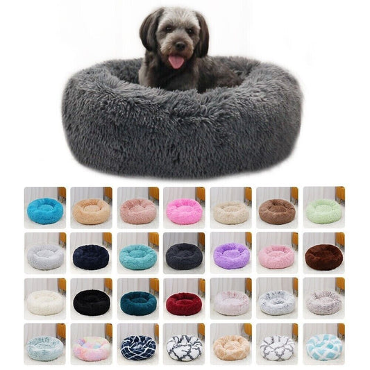 Winter Warm Plush Cat Dog Nest Deep Sleep Round Bed Soft Sofa Couch Cushion