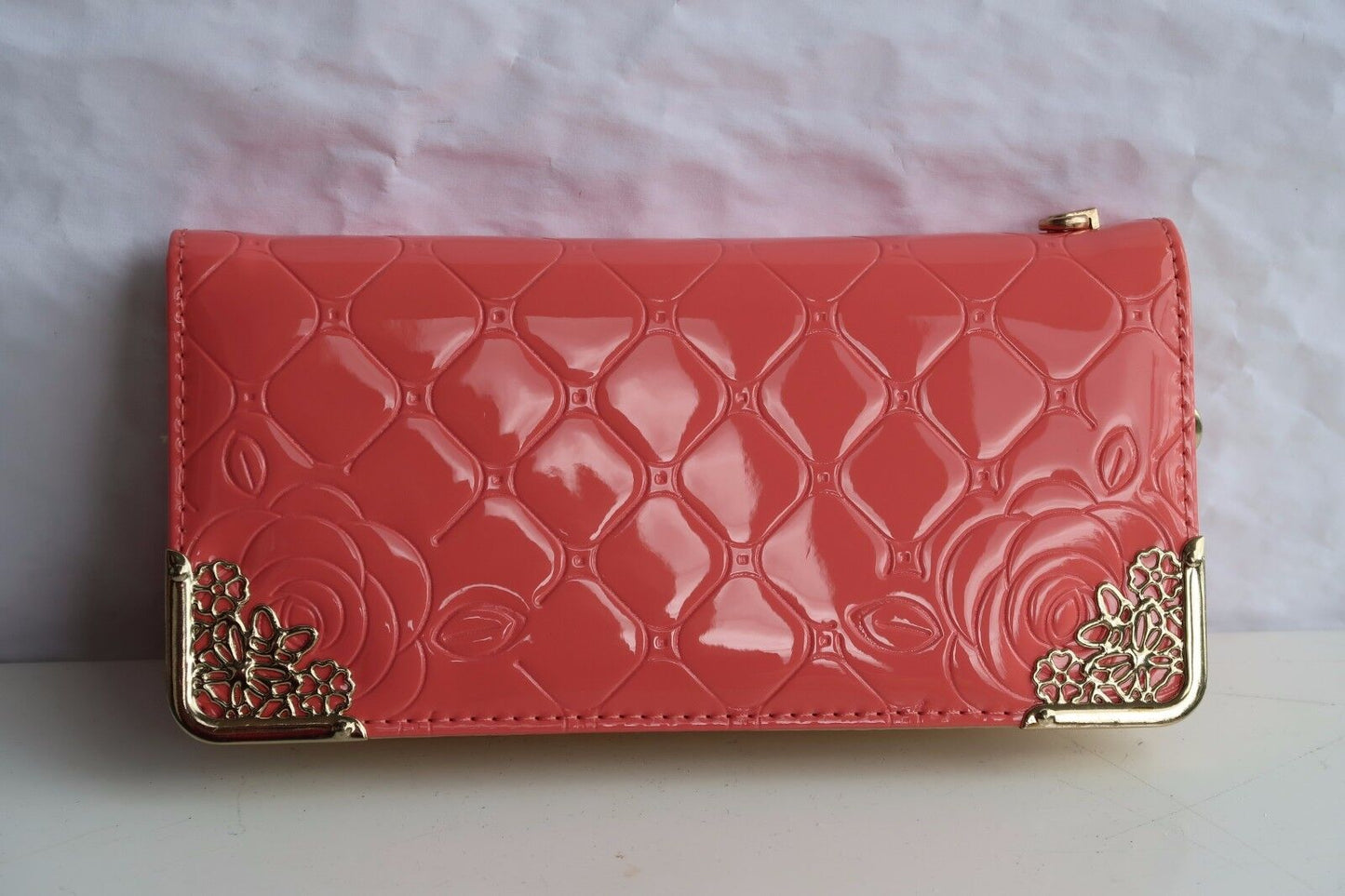 NEW Women Fashion Patent Wallet Zip Around Case Purse Wallet Lady clutch GIFT