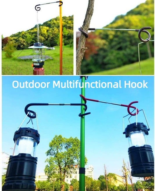 Two Way S Shaped Multifunctional Metal Hook Lamp Hang Outdoor Supplies Camping