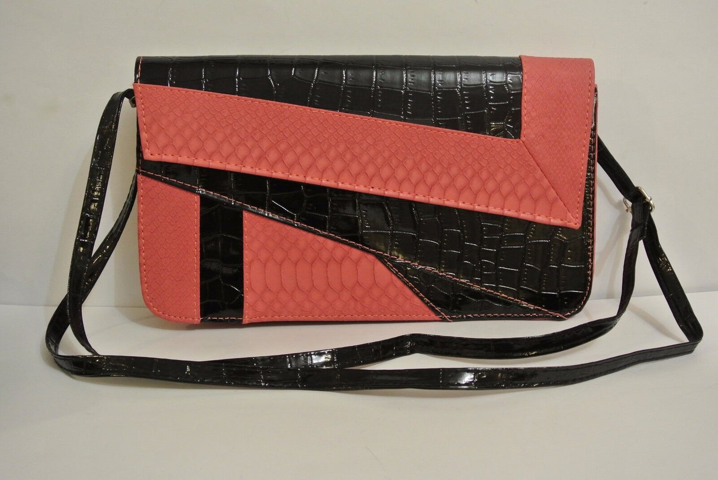 Women Ladies PU Handbag Party Evening Envelop Clutch Messenger Flap over Bag