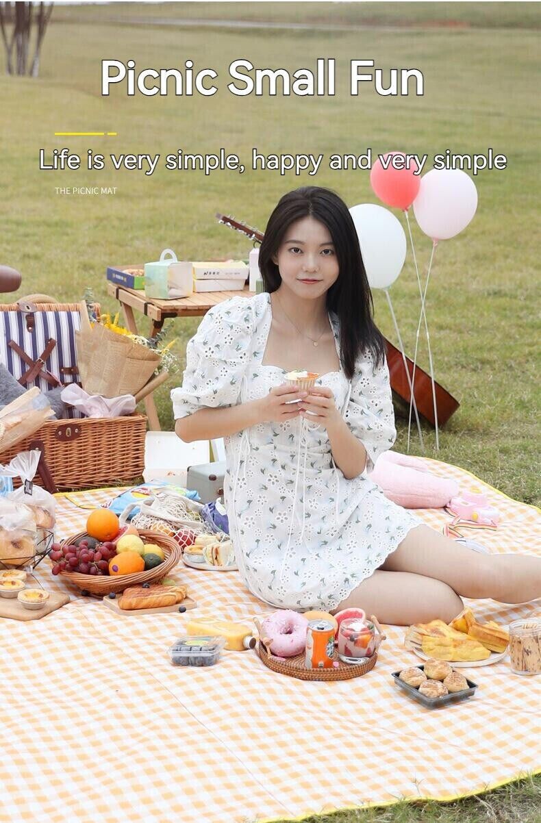Outdoor Thickened Waterproof Portable Foldable Lawn Park Beach Party Picnic Mat