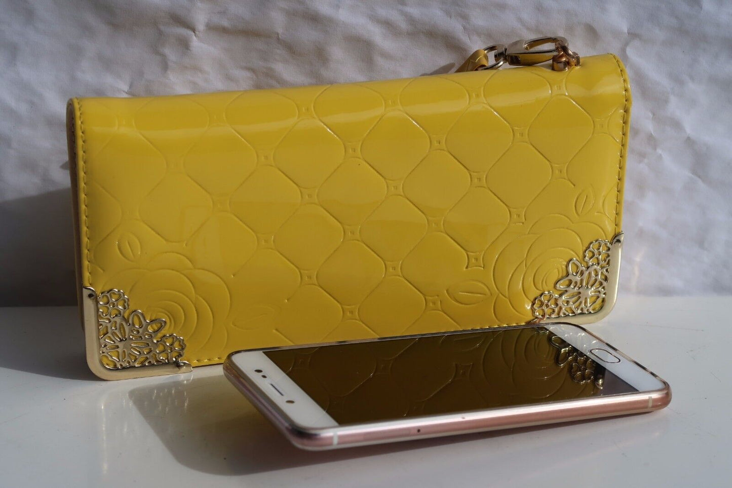 NEW Women Fashion Patent Wallet Zip Around Case Purse Wallet Lady clutch GIFT