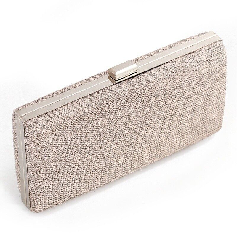 New Elegant Woman Ladies Hard Square Shell Wedding Clutch Evening Bag Party Bag
