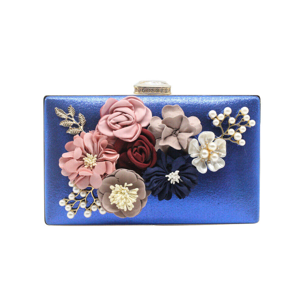 Women Ladies Evening Clutch Dinner Bag Purse Wedding Party Bridal Chain Handbag