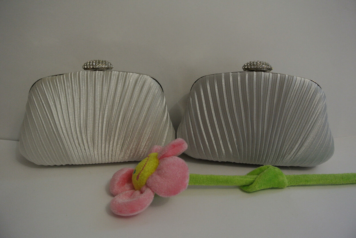 NEW Shining Satin Ladies Evening Clutch Bag Wedding Bridal Chain Handbag Wallet