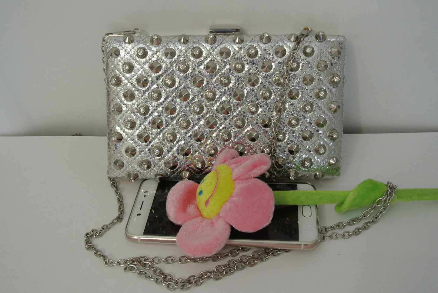 New Rivet Women Wallet Clutch Lady Purse Evening Handbag Ladies Party Bag