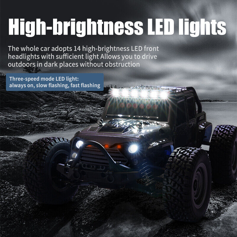 RC Car 38km/H Racing Toy Remote Control 1/16 4WD Big Foot off Road Monster Truck