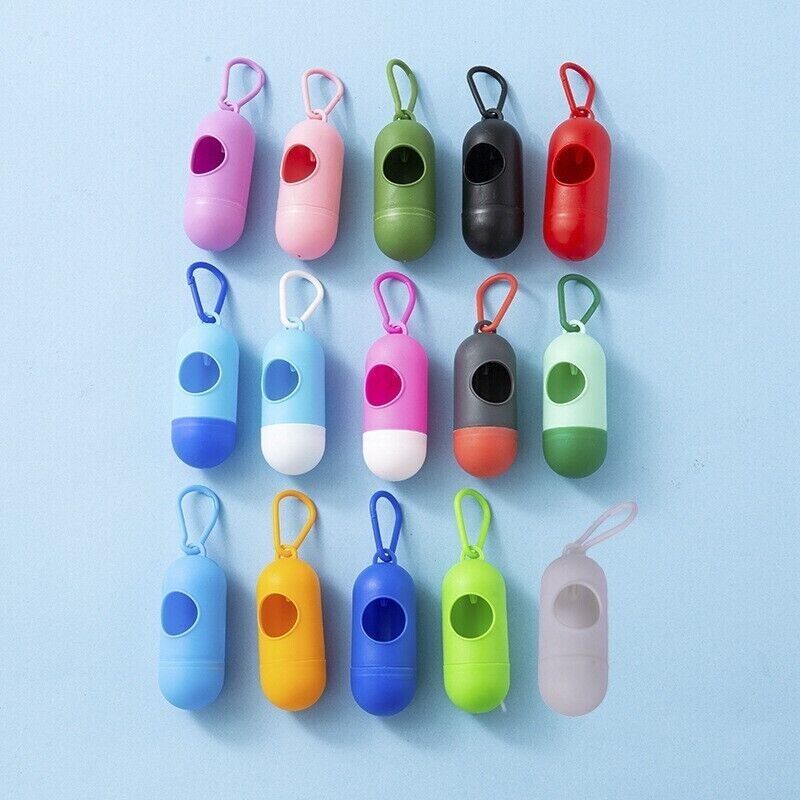 Pet Poop Bag Dispenser Waste Disposable Clean Poo Holder Pick-Up Puppy Garbage
