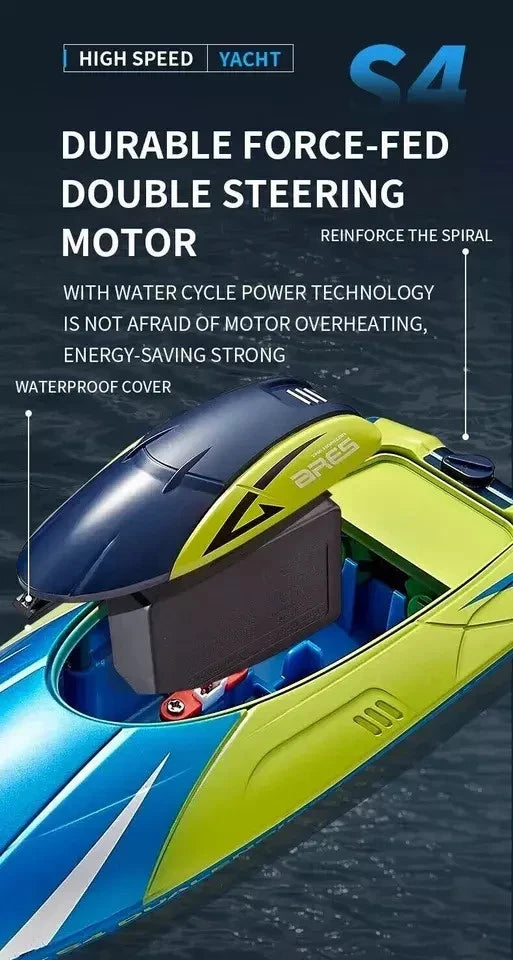 2.4GHz RC Speed Boat Remote Control Racing Yacht Dual Propeller Rechargeable AU