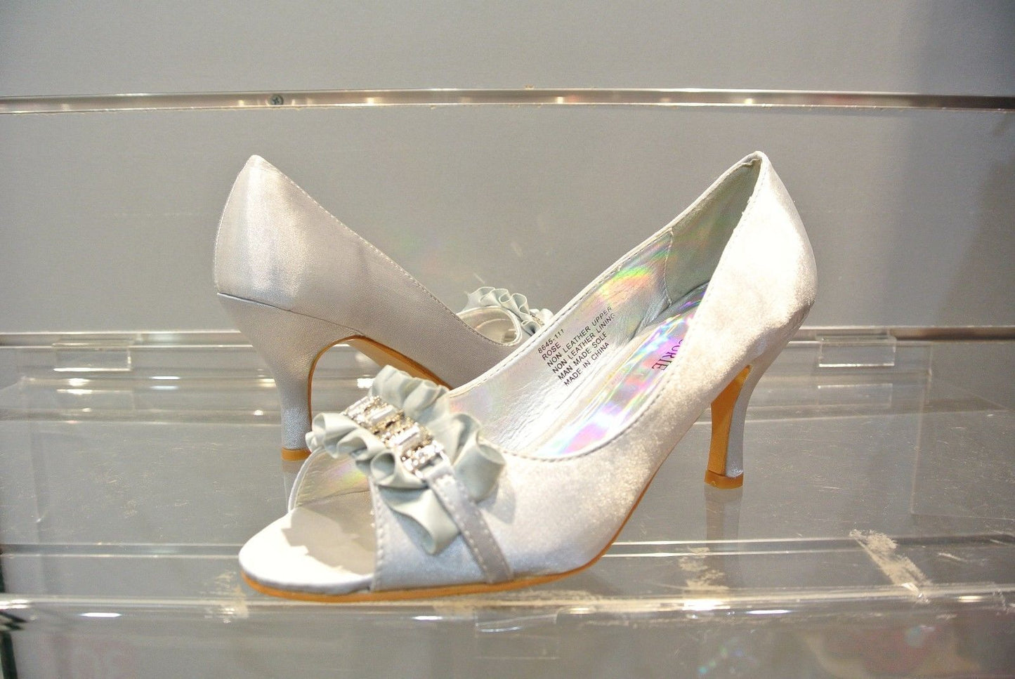 New Fashion Women Shining Ball Ventilate Mid Heel Party Wedding Work Date Shoes