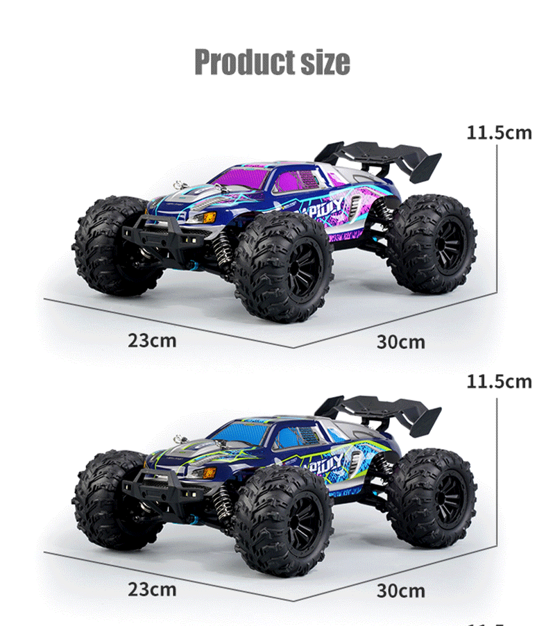 RC Car 38km/H Racing Toy Remote Control 1/16 4WD Big Foot off Road Monster Truck