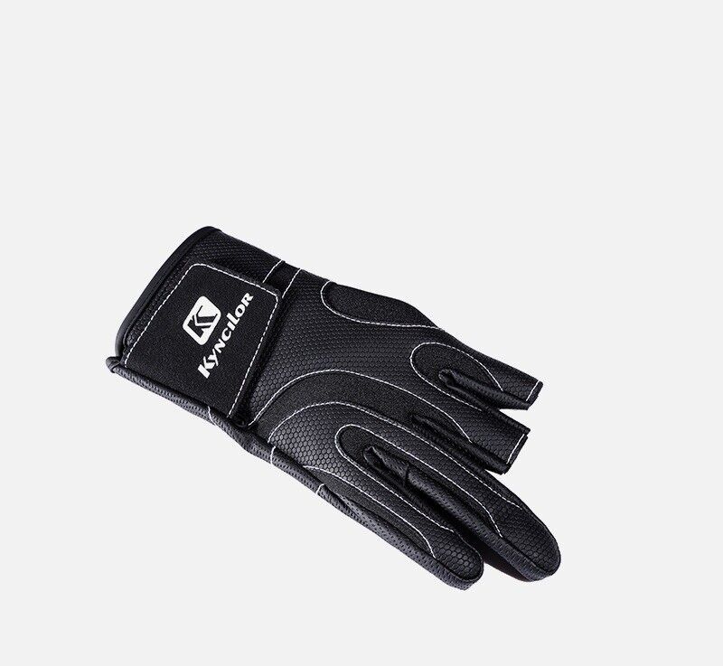 Anti-Slip 3 Finger Cut Fingerless M L XL Hunting Hiking Shooting Fishing Gloves
