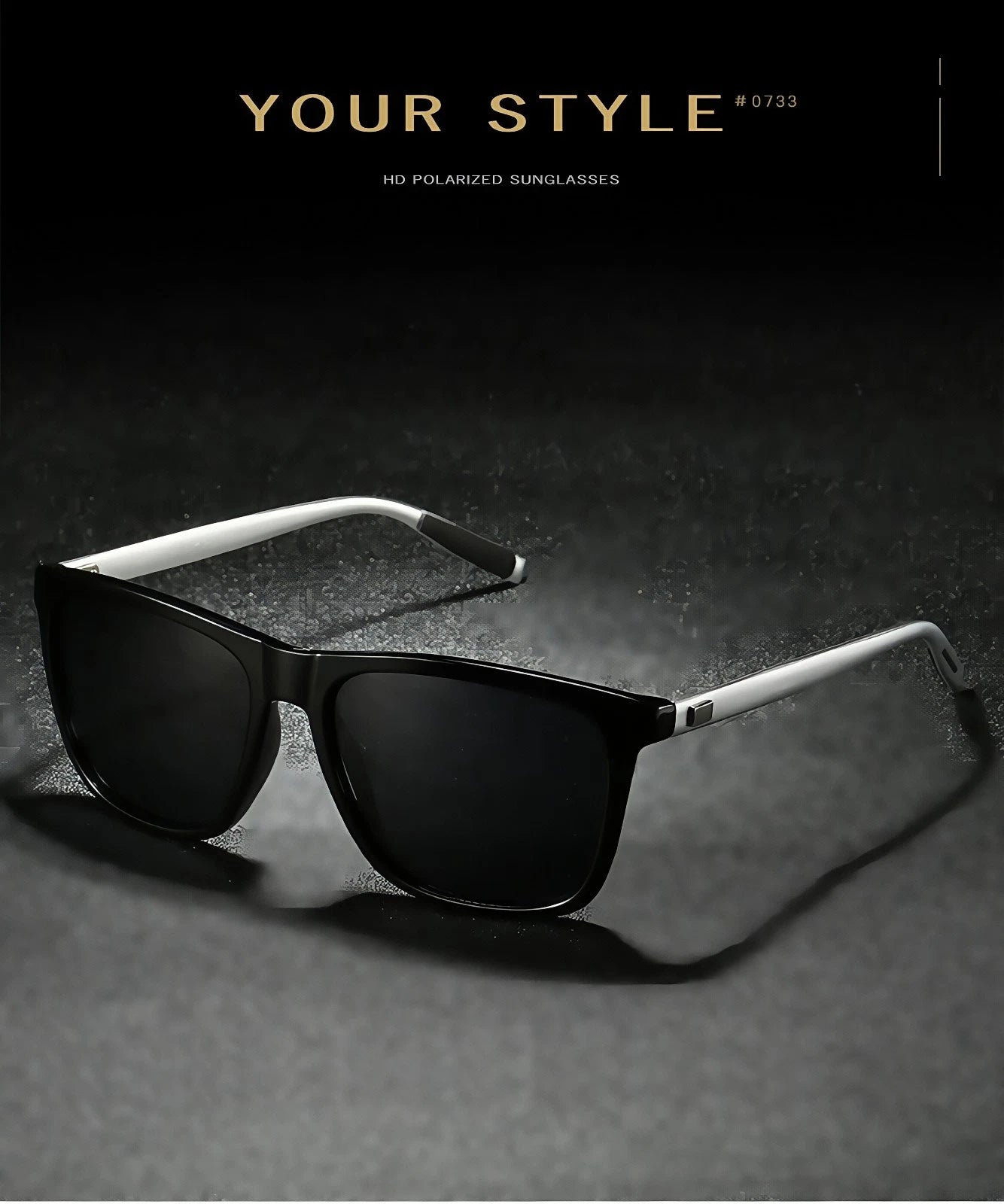 Men Stylish Polarized Sunglasses UV400 Anti-Glare Driving Finshing Sport Travel # 0733