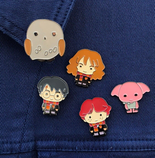 Kids Funky Game Carton Cute Anime Magic Boys Girls Party Gift Badge Brooch Pin