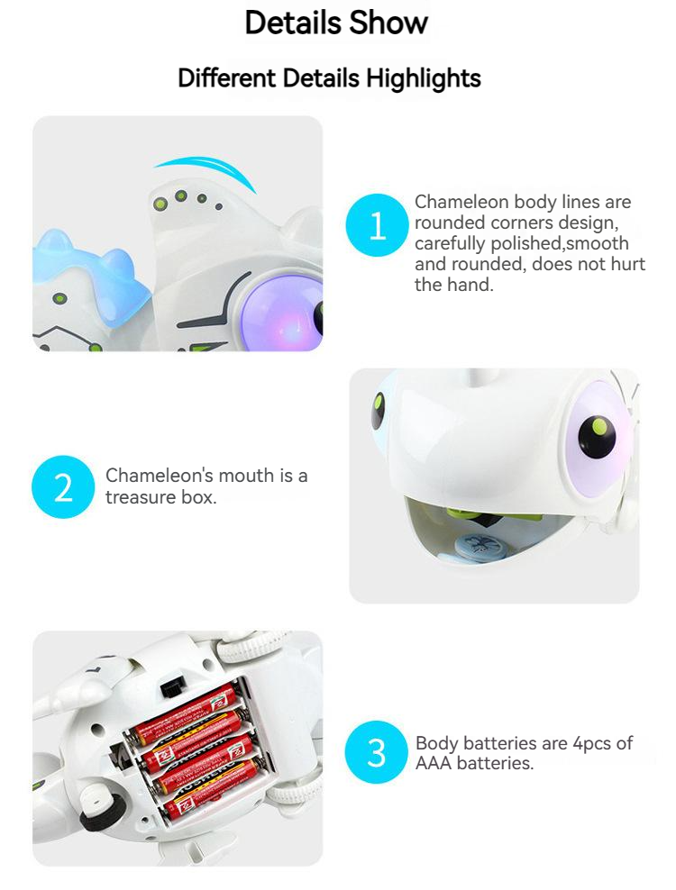 Remote Control Chameleon with Sound Effect Intelligent Machine Pet Creative Toy
