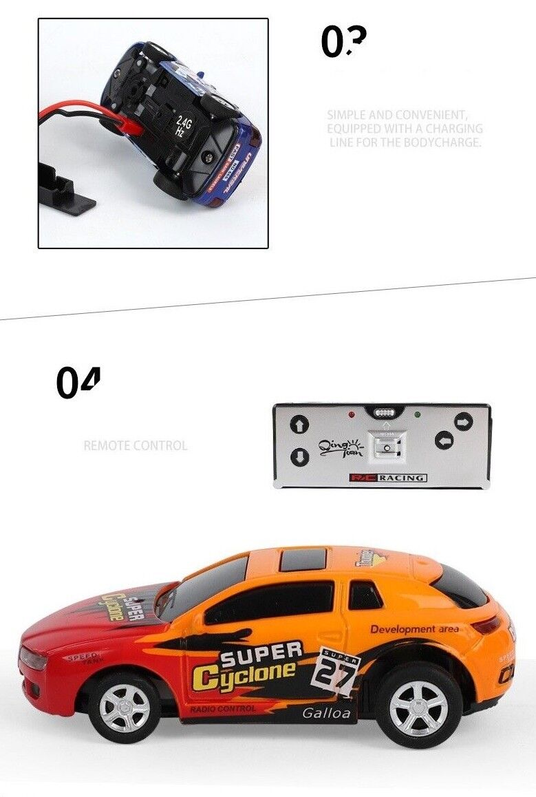 Coke Can Mini RC Radio Drift Remote Control Race Racing Car Toy gift For Kids