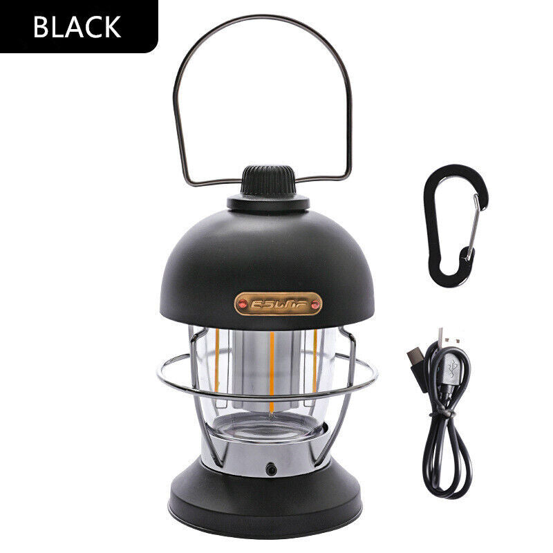 New USB Rechargeable Portable Outdoor Camping Lantern Tent Travel Light