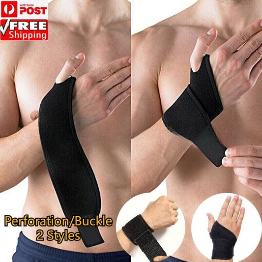 Unisex Adjustablet Wrist Brace Immobiliser Anti Sprain Sport Fitness Basketball