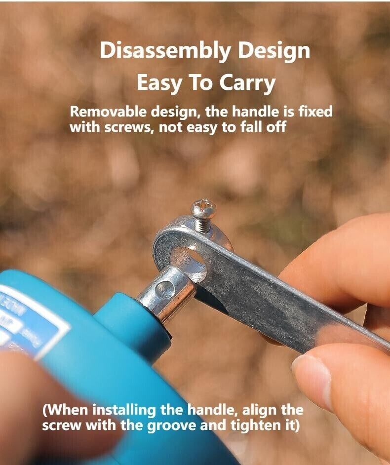 Outdoor Portable Manual Blower Large Wind Metal Outlet Camping BBQ Fire Tool