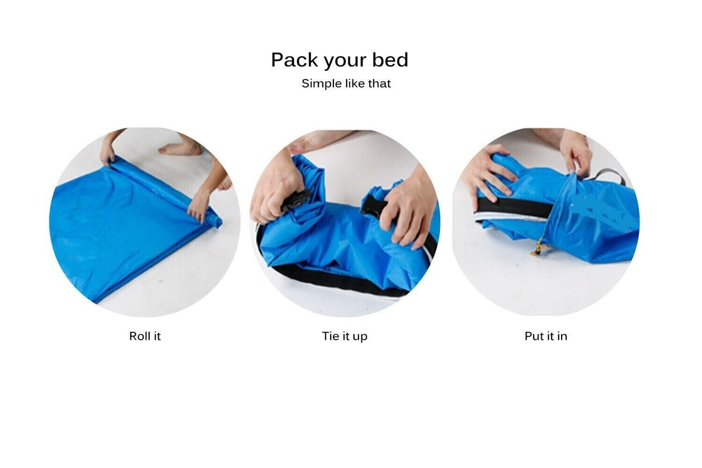 New Outdoor Beach Couch Inflatable Air Bag Sofa Portable Camping Sleeping Bed