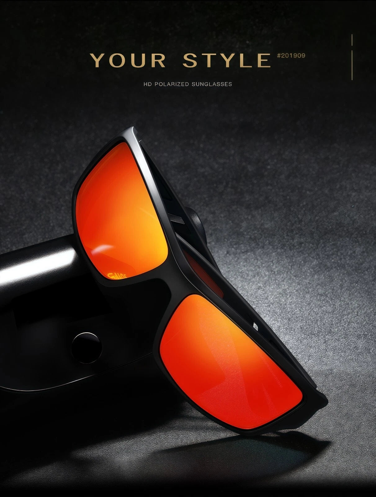 Men Polarized Sports Sunglasses Lightweight Wrap Around Shades Driving Cycling # 201909