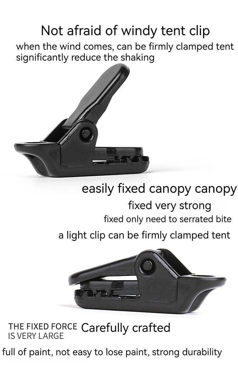 Windproof Fix Tent Additional Pull Point Outdoor Camping Tent Crocodile Clips