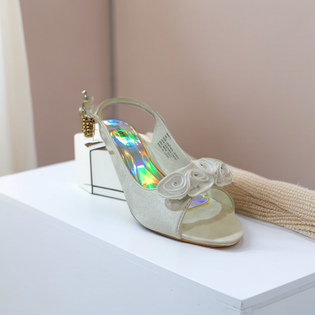 Elegant Women Shining Diamante Fish Mouth Date Evening Wedding Ball Party Shoes