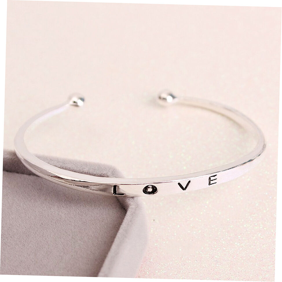 NEW Fashion Women’s Stainless Steel Screw Hand Love Wedding Cuff Bangle Bracelet