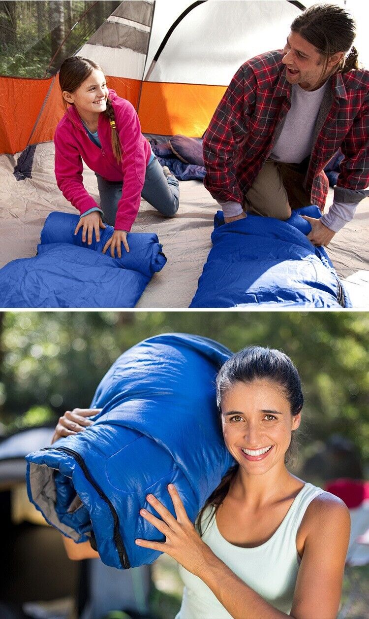 Adult Outdoor Camping Travel Thickened With Hat Cotton Winter Sleeping Bag