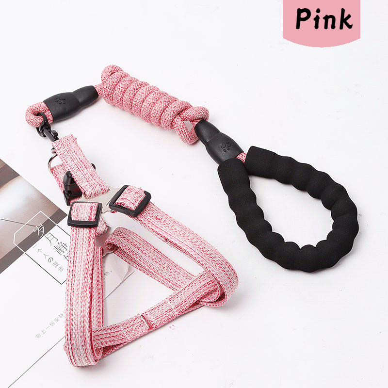 Pet Dog Cat Lead Harness Leash Vest Collar Safe Walking Control Outdoor