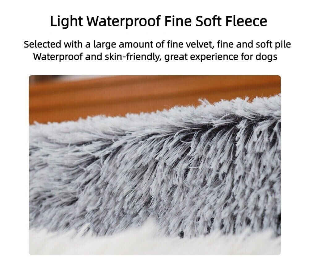 Pet Waterproof Removable Washable Plush Square Cushion Deep Sleep Soft Sofa Bed