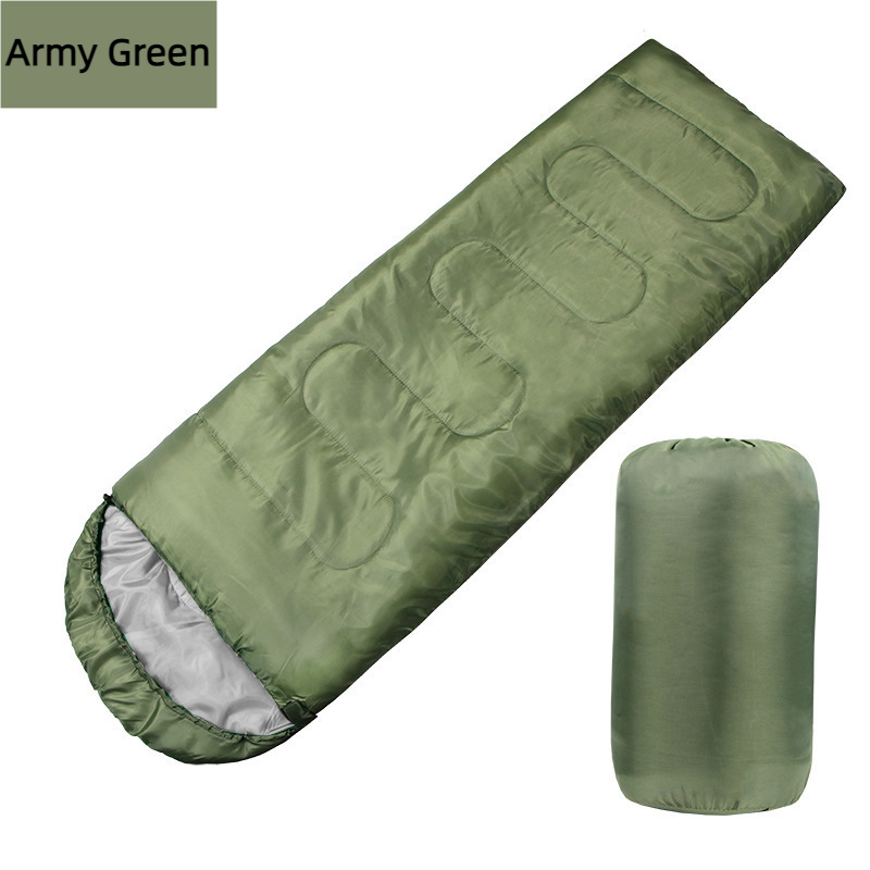 Adult Outdoor Camping Travel Thickened With Hat Cotton Winter Sleeping Bag