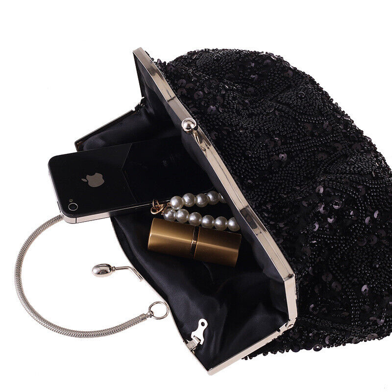 Women Fashion Glitter Party Bridal  Bag Wedding Handbag Prom Evening Clutch