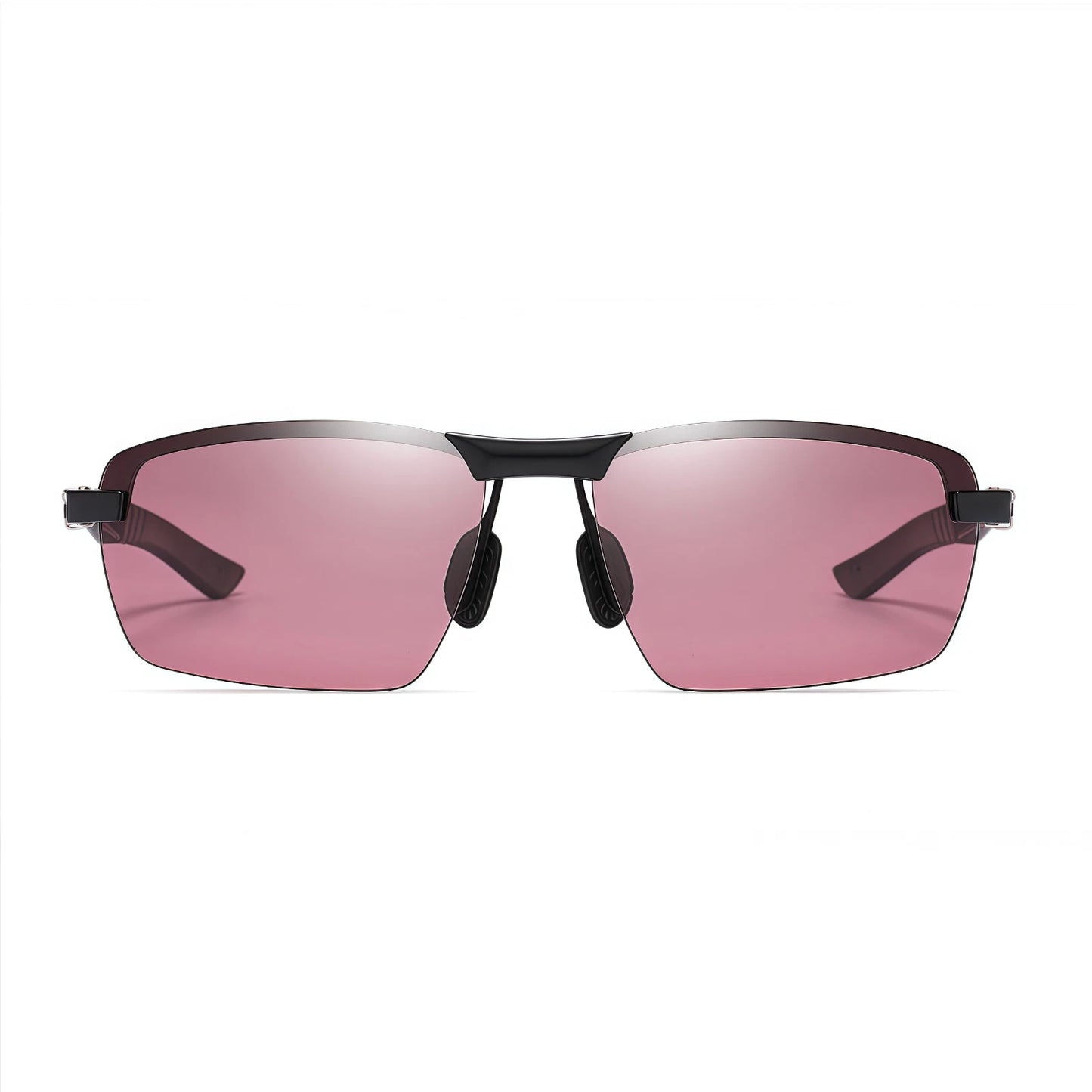 Men Sport Driving Fishing Cycling Polarized Anti Glare UV400 Rimless Sunglasses #3391
