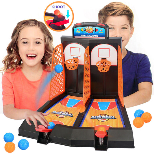 Mini Basketball Shooting Game Toy Desktop Indoor Table Games Set Kids Boys Gift