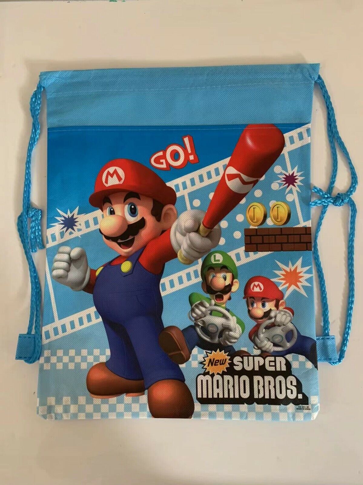 NEW Cartoon Drawstring Bag Library Girls Boys School Bag children kids Backpack