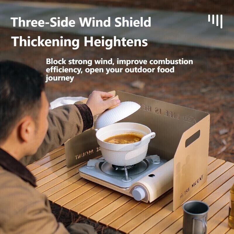 Outdoor Portable Thickened Collapsible Windbreak Camping Stove Head Polytunnel