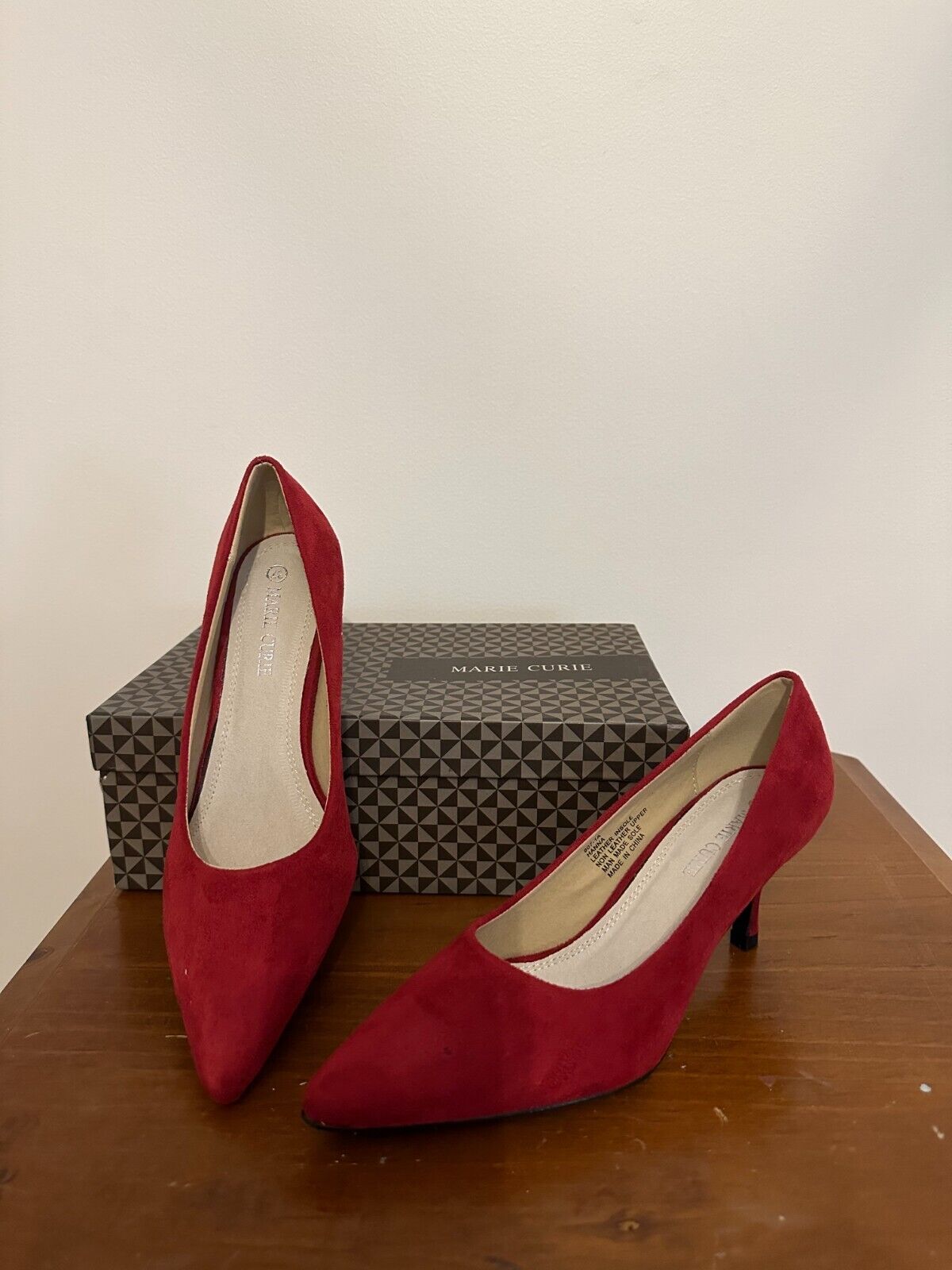 Fashion Classic Mid Heel Pumps Toe Court Work Office Women Ladys Shoes Patent